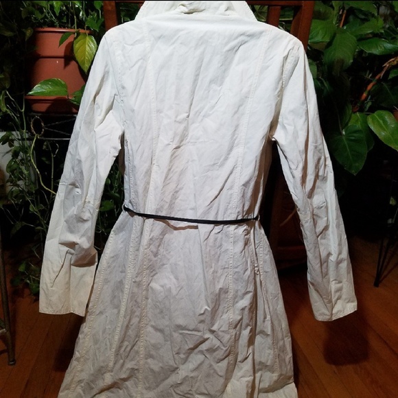 Wilson Trench Coat Off White Size Medium - Picture 6 of 7